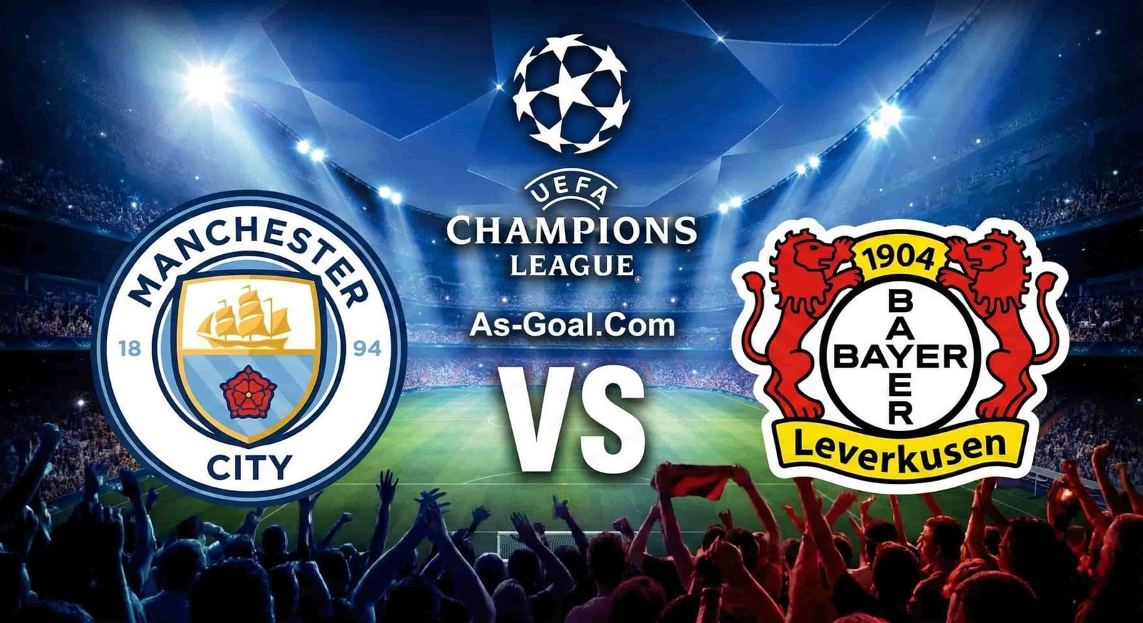 التشكيلة الرسمية لـ مانشستر سيتي لمواجهة بايرليفركوزن في دوري أبطال أوروبا