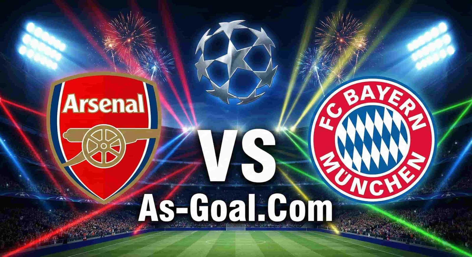 التشكيلة الرسمية لمباراة أرسنال وبايرن ميونيخ في دوري أبطال أوروبا