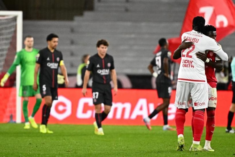 موناكو ينتصر علي باريس سان جيرمان ويشعل المنافسة بالدوري الفرنسي