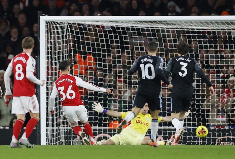 آرسنال يدك أستون فيلا برباعية ويحكم قبضته على صدارة البريميرليج