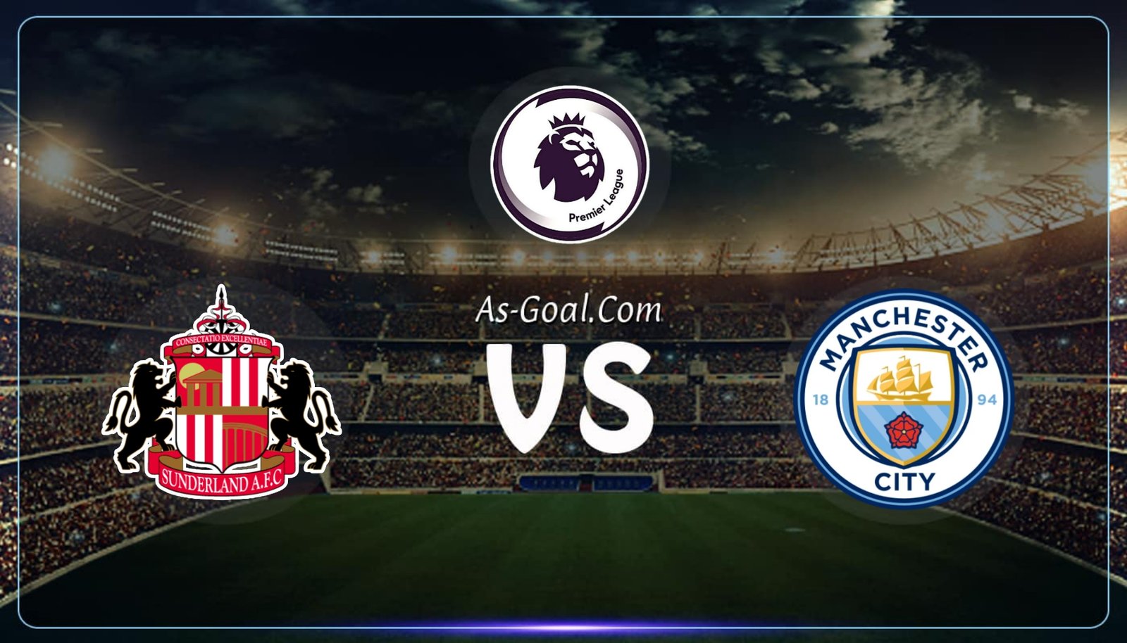 التشكيلة الرسمية لـ مانشستر سيتي لمواجهة سندرلاند بالدوري الإنجليزي