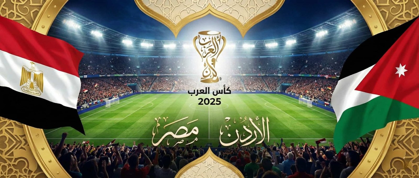 تقديم مباراة مصر والأردن في كأس العرب 2025