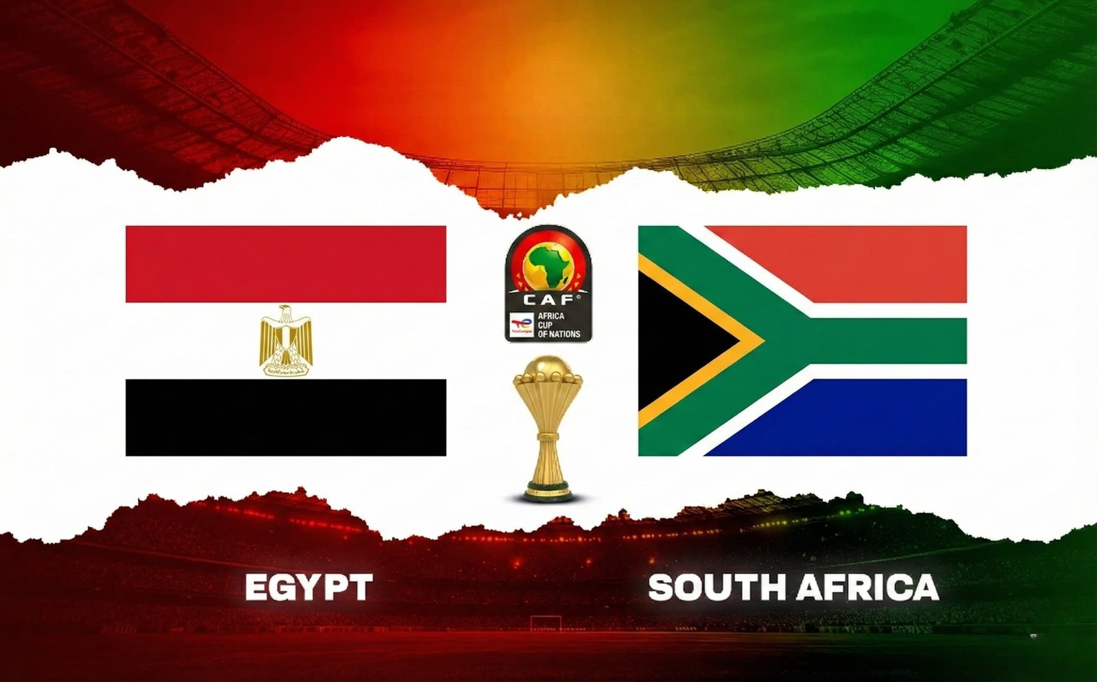 تقديم مباراة مصر وجنوب إفريقيا في كأس الأمم الإفريقية 2025