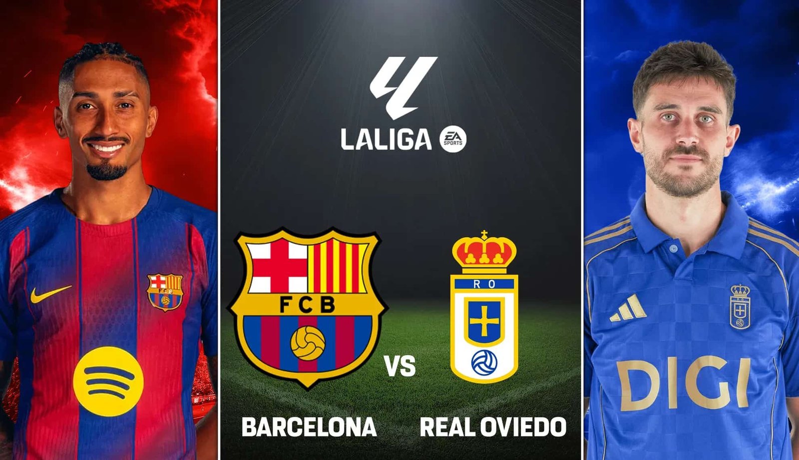 تقديم مباراة برشلونة وريال أوفييدو في الدوري الإسباني 2025/2026