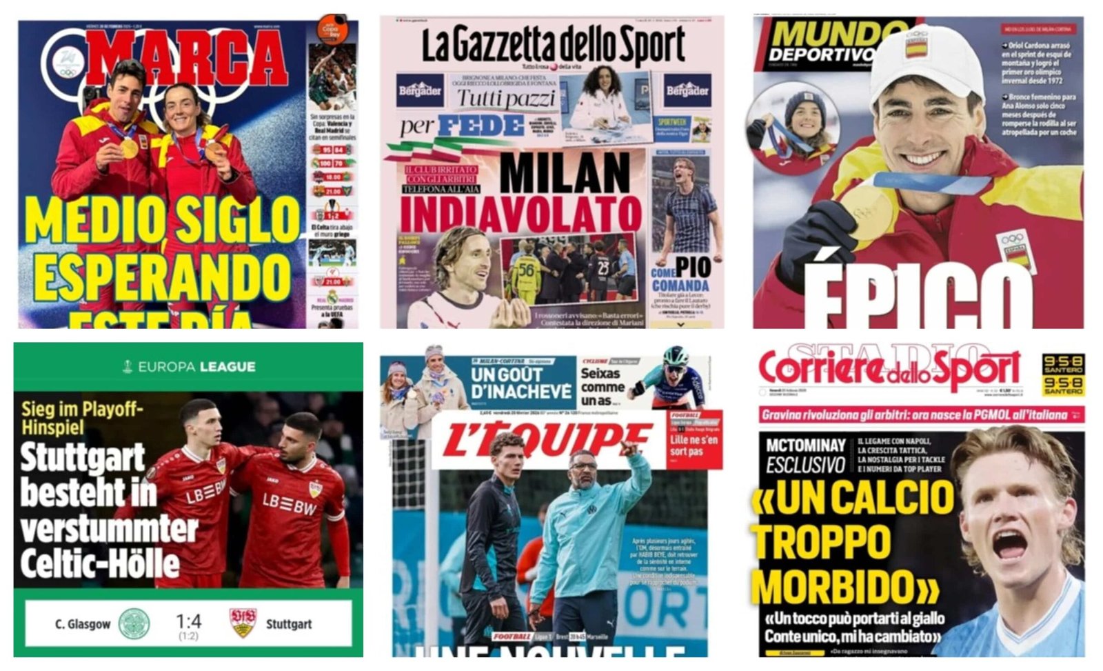 أبرز عناوين أغلفة الصحف العالمية: “هدايا مجانية في البريميرليج وصراع أوروبي مشتعل”