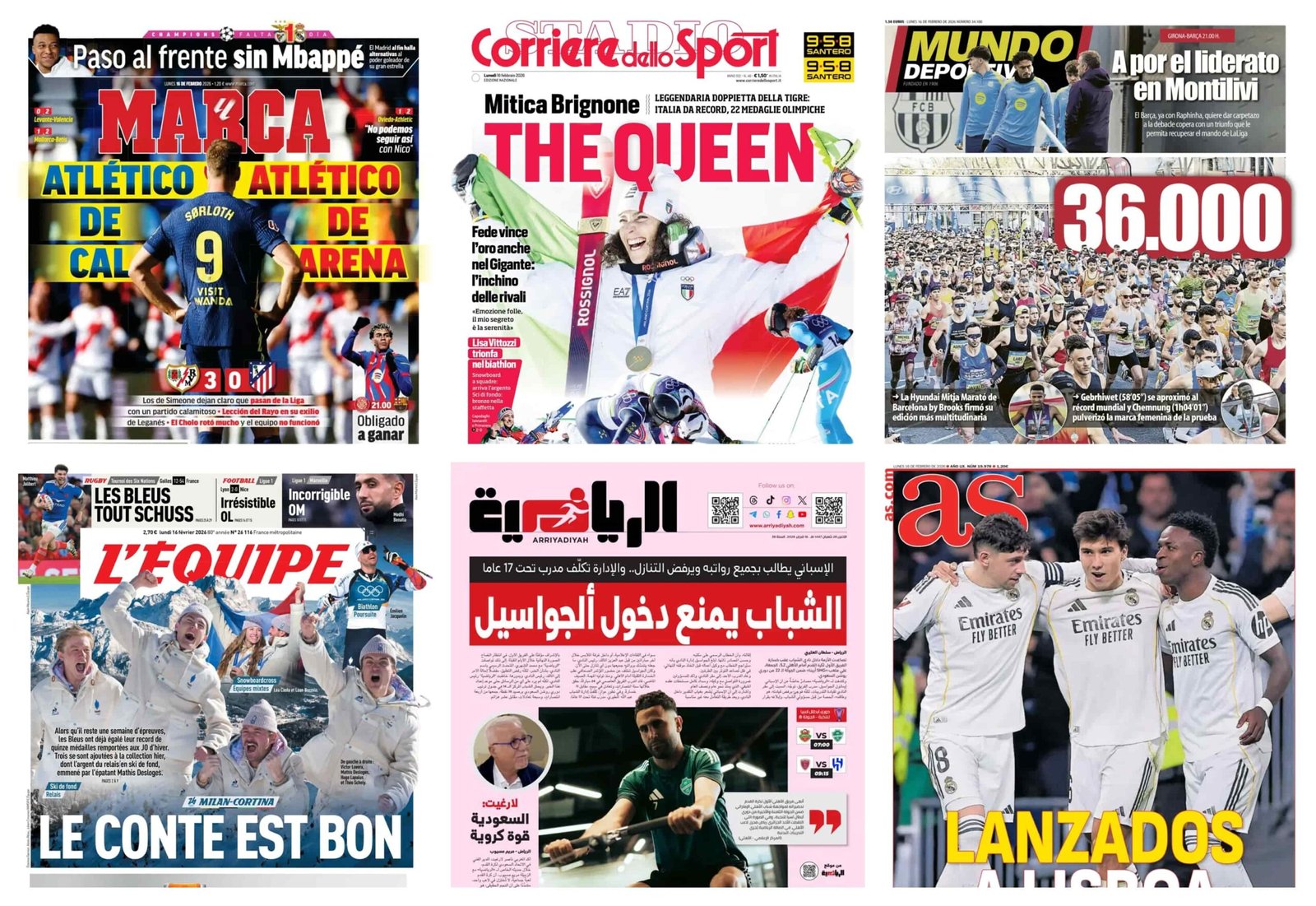 أبرز عناوين أغلفة الصحف الرياضية العالمية: “زلزال في مدريد.. وأزمات فنية تضرب الكبار”