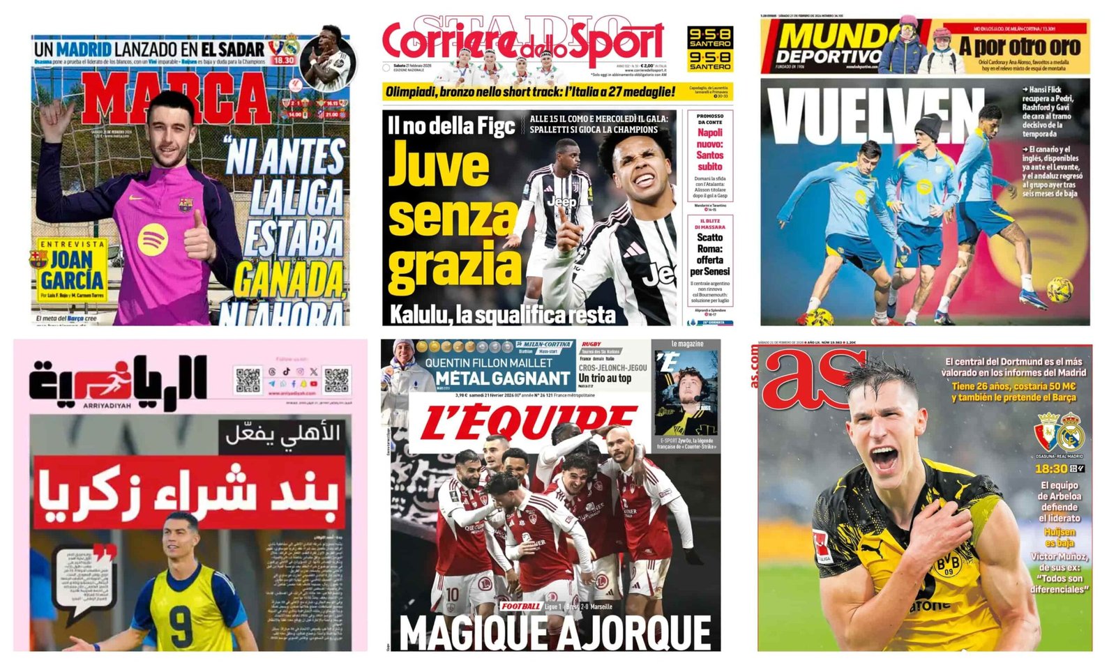 أبرز عناوين أغلفة الصحف العالمية: “فليك يرمم صفوف برشلونة.. وطوارئ في لندن”