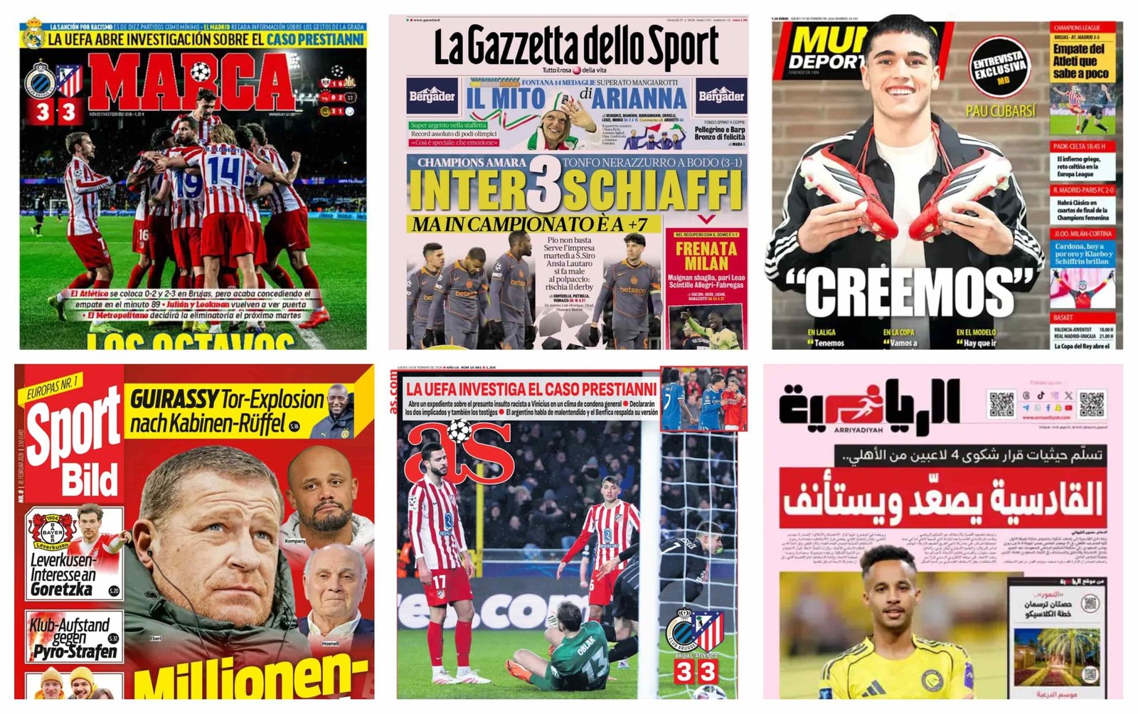 أبرز عناوين أغلفة الصحف العالمية: “هدايا مجانية في البريميرليج وصراع أوروبي مشتعل”