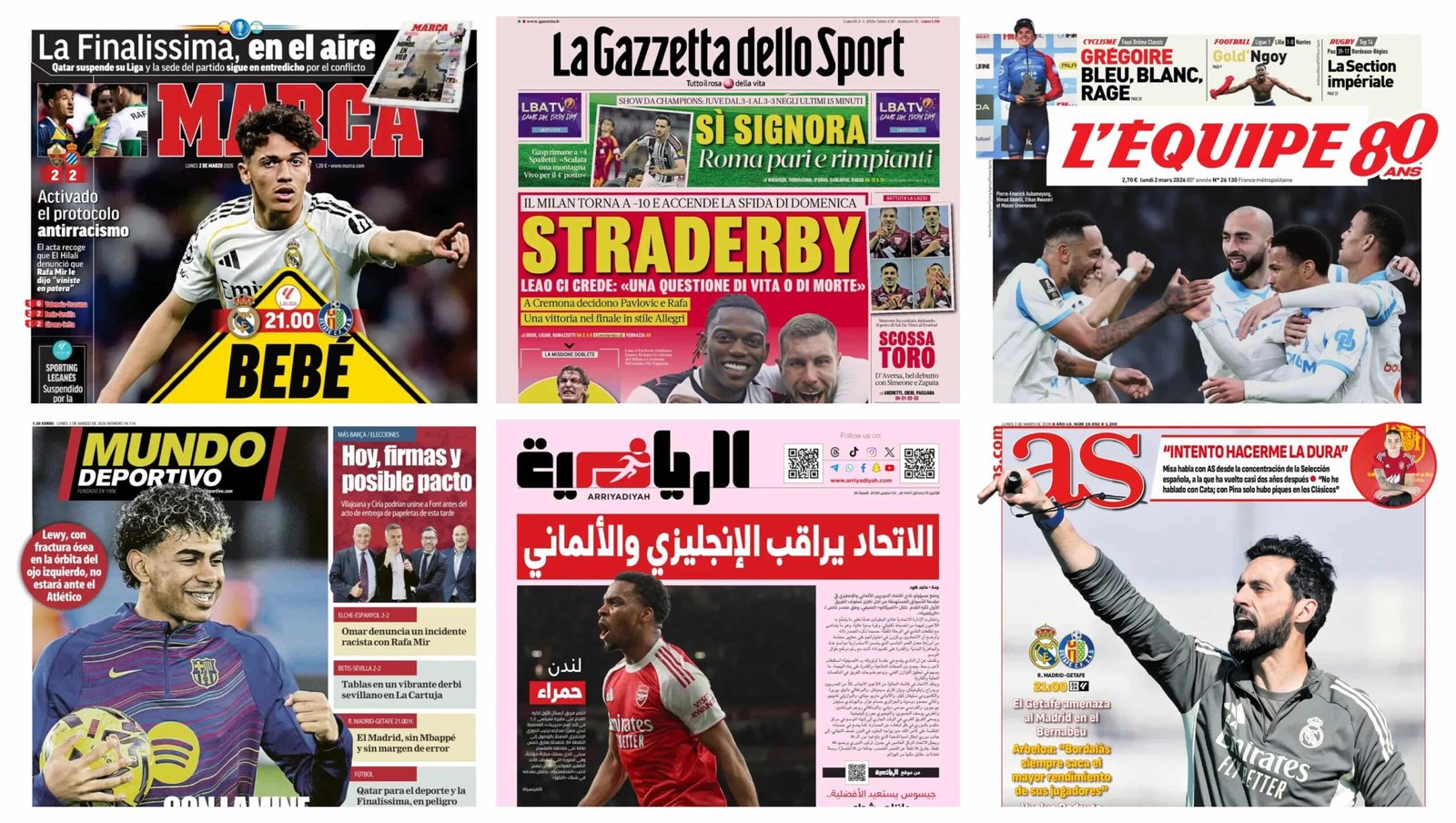 أبرز عناوين أغلفة الصحف العالمية: “ريمونتادا يوفنتوس المجنونة وإعصار يامال يكتسح الأرقام القياسي”