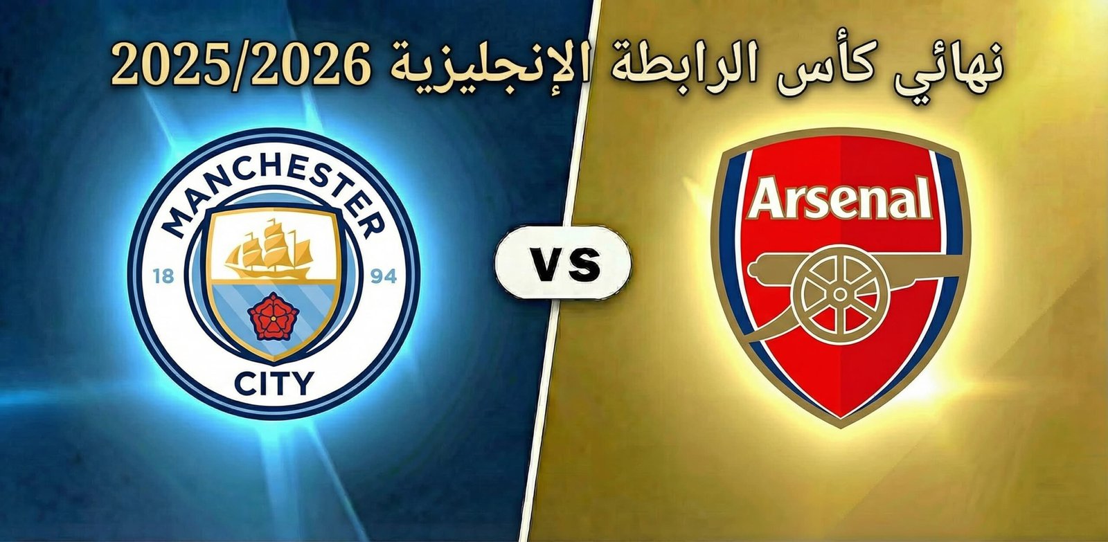 تقديم مباراة أرسنال ومانشستر سيتي في نهائي كأس الرابطة الإنجليزية 2025/2026