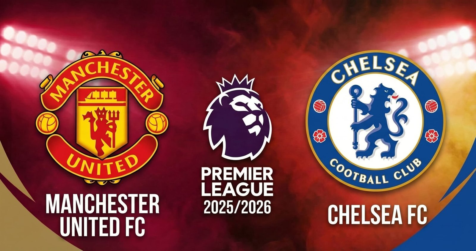 التشكيلة الرسمية لمباراة تشيلسي ومانشستر يونايتد في الدوري الإنجليزي