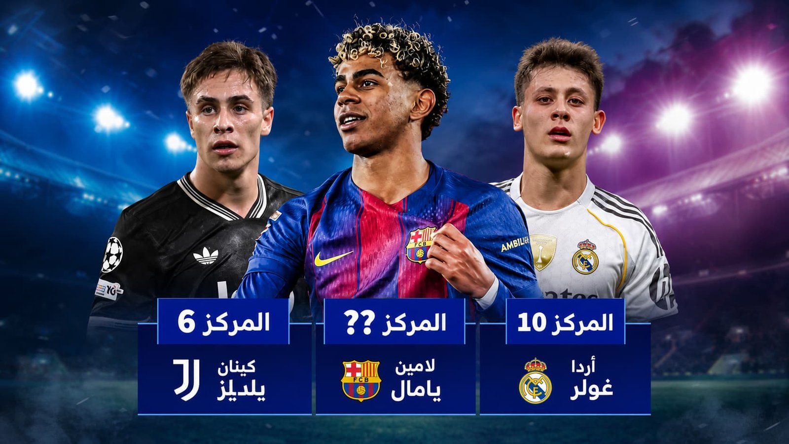 قائمة أفضل 10 لاعبين تحت 21 عاماً في الدوريات الكبرى هذا الموسم