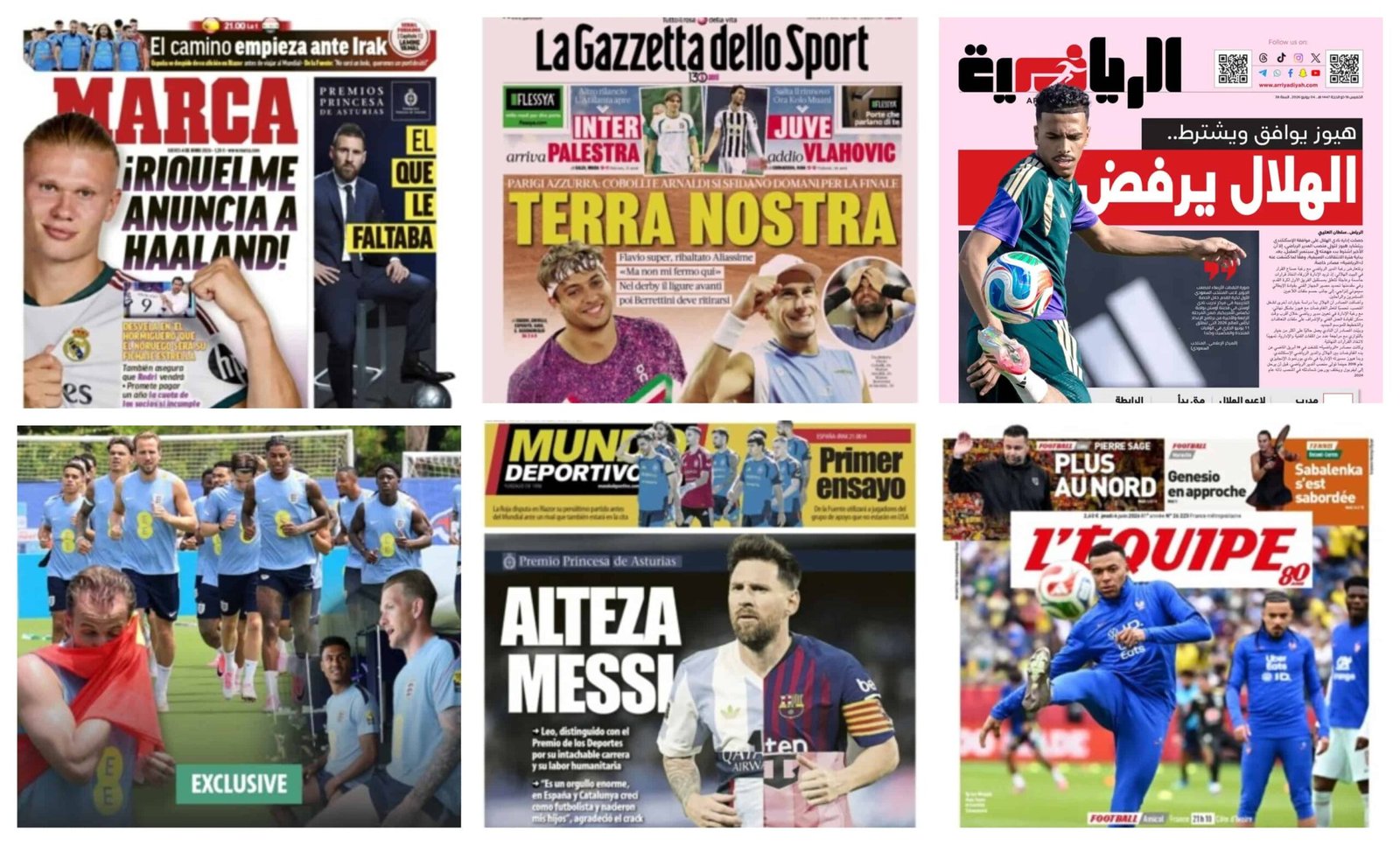 “الميركاتو يضرب مدريد وبرشلونة.. وميسي يفوز بجائزة أميرة أستورياس”