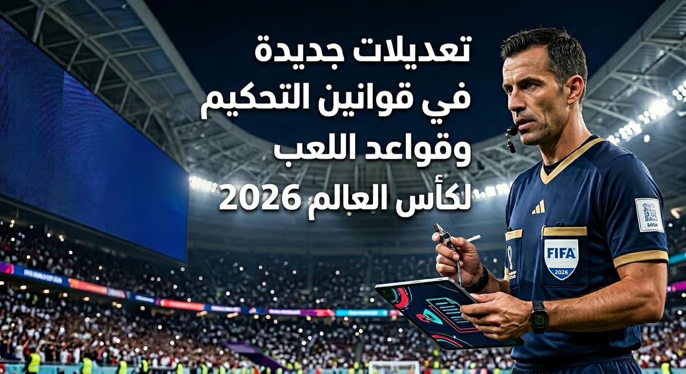 تعديلات جديدة في قوانين التحكيم وقواعد اللعب لكأس العالم 2026