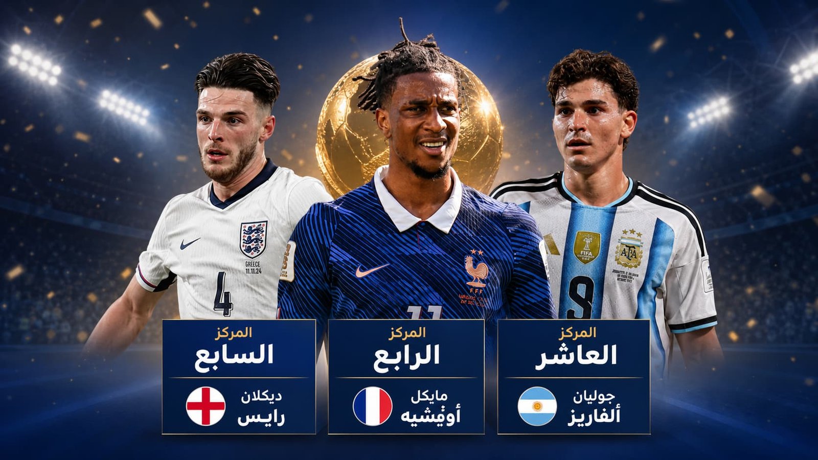 أغلى 10 نجوم في المربع الذهبي لمونديال 2026: يامال يتصدر ومبابي يلاحقه