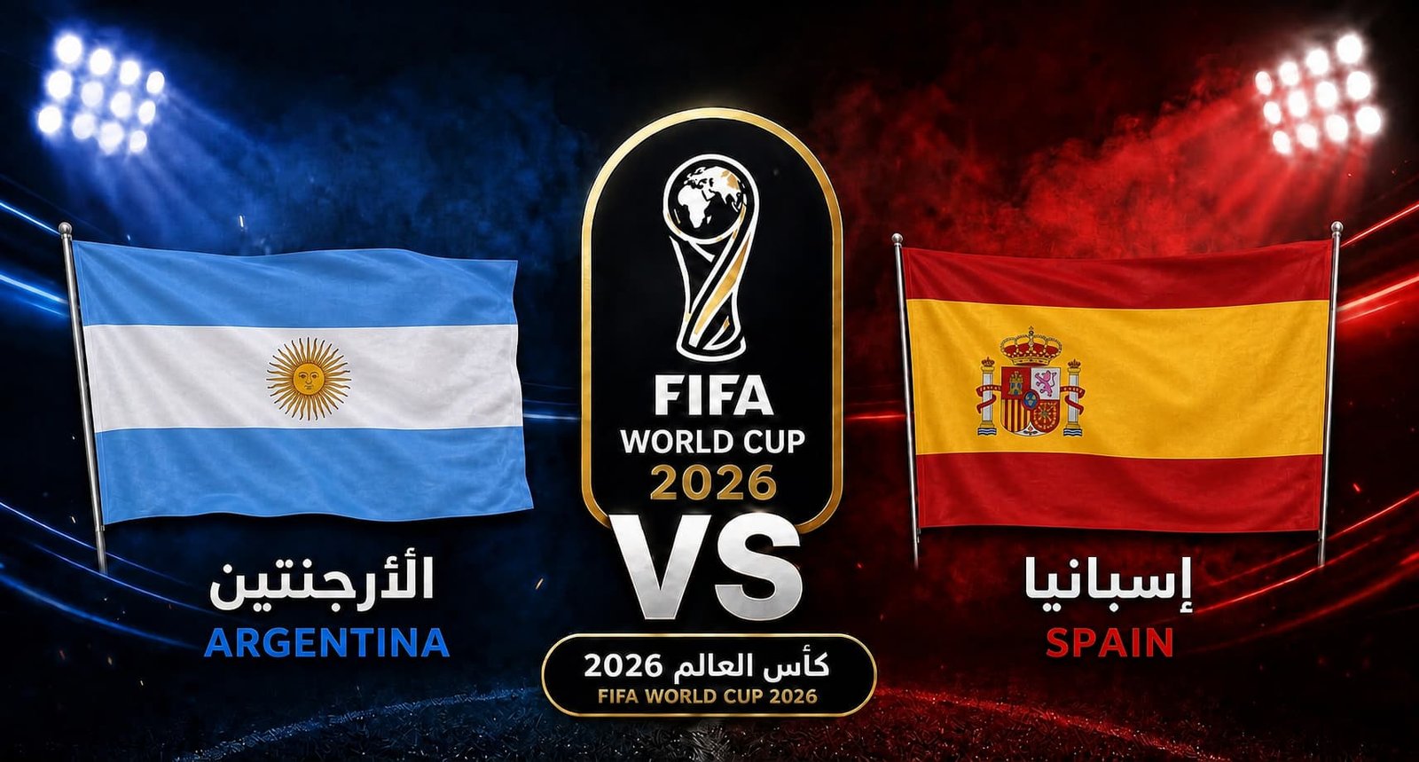 التشكيلة الرسمية لمباراة إسبانيا والأرجنتين في نهائي كأس العالم 2026