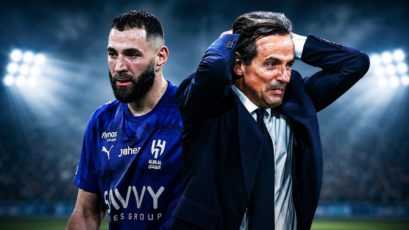 أزمة في الهلال.. تفاصيل الخلاف الحاد بين بنزيما وإنزاجي عقب مواجهة الفيصلي