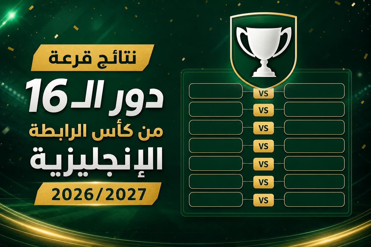 تعرف علي نتائج قرعة دور الـ16 من كأس الرابطة الإنجليزية