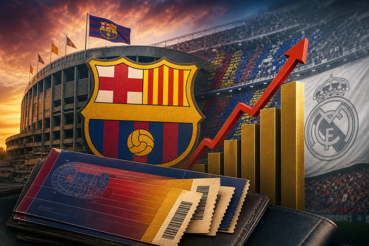 برشلونة يوضح سبب إرتفاع تذاكر مباراته أمام ريال مدريد