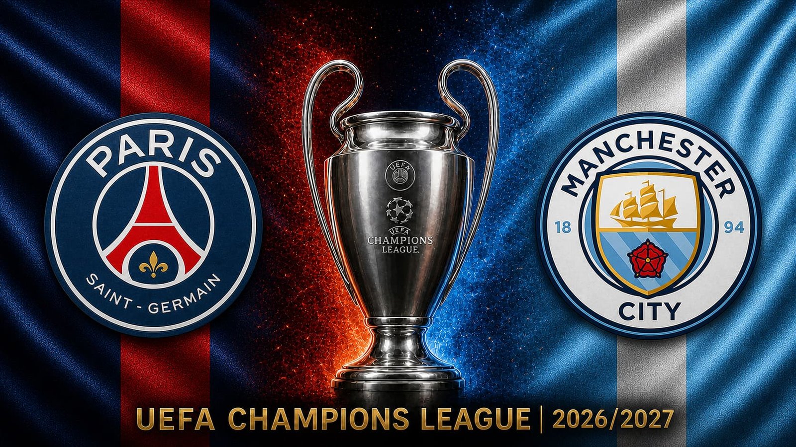 تقديم مباراة مانشستر سيتي وباريس سان جيرمان في دوري أبطال أوروبا 2026/2027