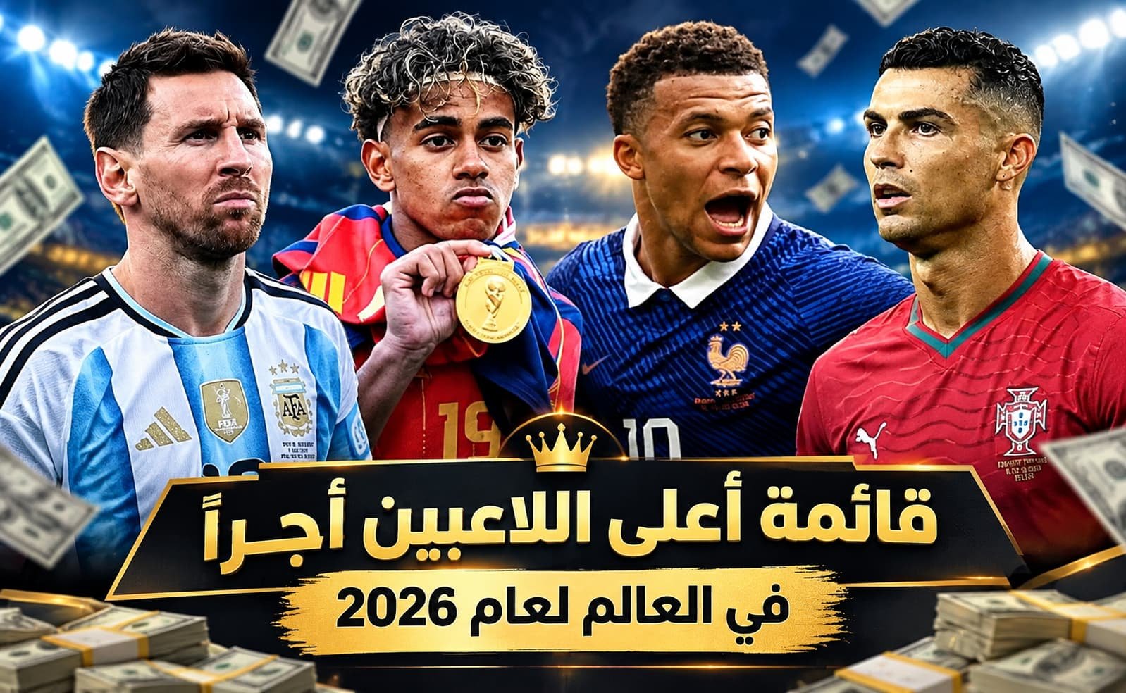 من هم اللاعبون الأعلى أجراً في العالم هذا العام؟